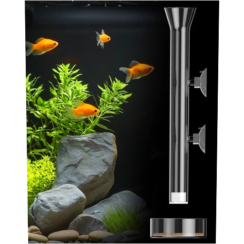 Pawfly Aquarium Fish Shrimp Feeding Dish Set Clear Glass Fish Feeding Tube with Feeding Bowl Shrimp Feeder Tube with Shrimp Feeding Dish Tray Fish Tank Feeding Supplies with 2 Suction Cups