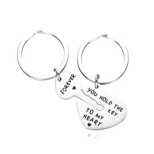 IJuqi Couple Gifts for Boyfriend and Girlfriend - You Hold The Key To My Heart Couple Keychain for Him and Her, Valentine's Day Birthday Gifts for Boyfriend Girlfriend, His and Her Gifts