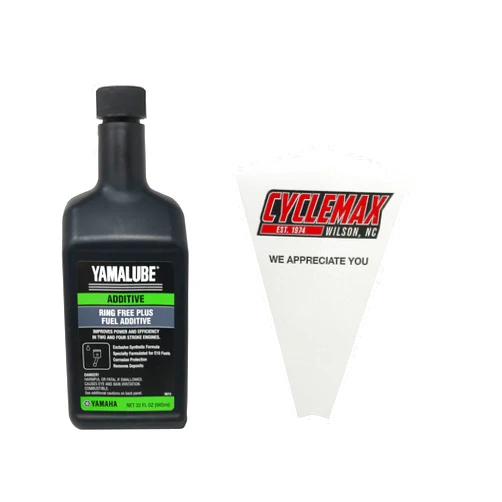 CYCLEMAX One Pack for Yamaha Ring Free Plus Fuel Additive ACC-RNGFR-PL-32 Contains One Quart and a Funnel