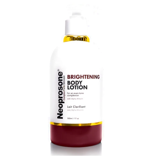 Neoprosone Brightening Body Lotion - 500ml - Skin Brightening Properties, Formulated for Dark Spots - with Lactic Acid