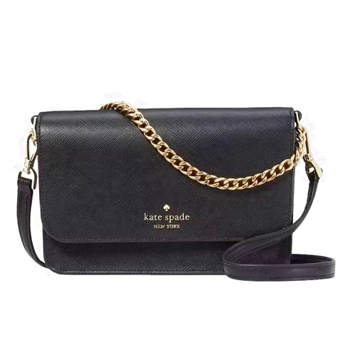 Kate Spade New York Women's Madison Saffiano Leather Small Flap Crossbody Bag Purse