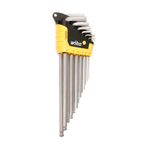 Wiha 66988 13 Piece ErgoStar Ball End Hex L-Key Set Inch