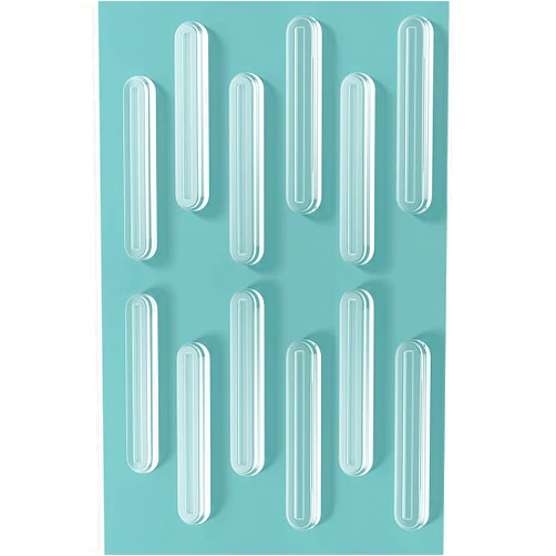 APKULEEP Clear Furniture Bumpers, Rubber Bumper Strip for Chairs to Protect Walls, Self Adhesive Shower Door Bumpers for Cabinet Door Car Door Drawer Toilet Lid (12PCS)
