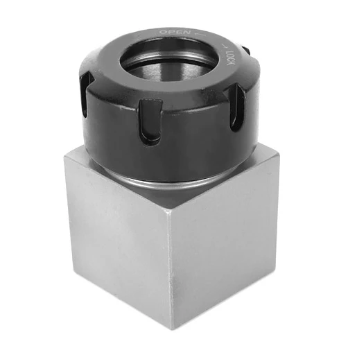 TeamSky ER32 Collet Block Chuck Collet Holder for Lathe Engraving Machine (Square)