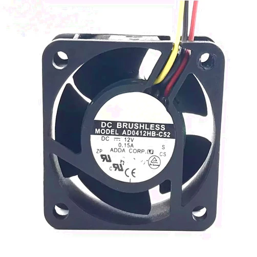 Generic 1 Pcs AD0412HB-C52 DC 12V 0.15A 3Pin 40x40x20mm Case Cooling Fan