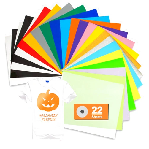TILON 22 Sheets Heat Transfer Vinyl Bundle 12