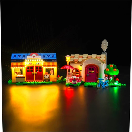 BrickBling LED Light Kit for L-e-g-o Animal Crossing Nook’s Cranny & Rosie's House, Creative Light Compatible with L-e-g-o 77050-No Model Included