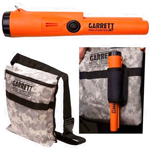 Garrett Metal Detectors Garrett Pro Pointer AT Metal Detector Waterproof ProPointer with Garrett Camo Pouch