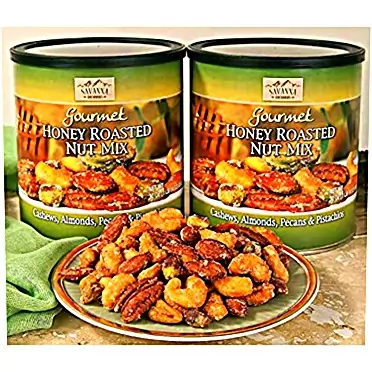 Savanna Orchards 2 Pack Savanna Orchards Gourmet Honey Roasted Nut Mix 30 oz. Can