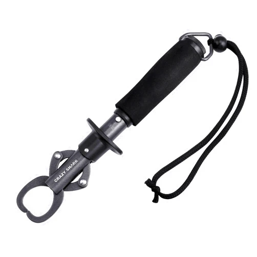 Crazy Shark Aluminum Fish Hook Remover Removal Fishing Tools Tackle Squeeze-Out 6.7in Gray