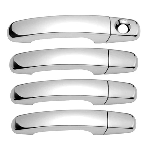 LJ INTERNATIONAL Quality Accessories Chrome Plated Handle Covers Compatible with Chevrolet Equinox/HHR/Malibu/Traverse GMC Acadia/Terrain Saturn Aura/Outlook