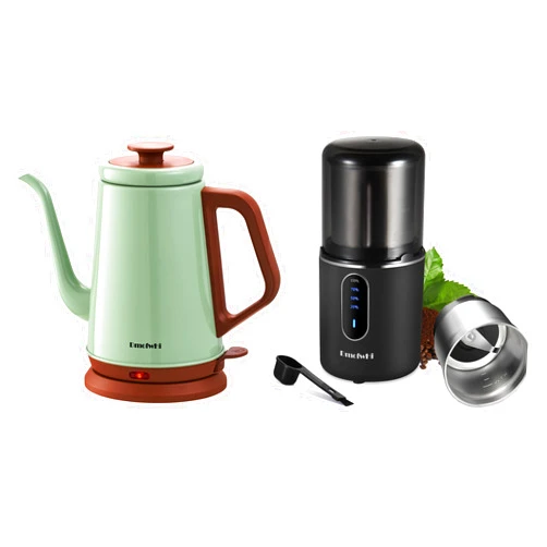 DmofwHi Gooseneck Electric Kettle(1.0L) With Cordless Coffee Grinder Electric.