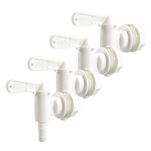 GWENBHMTOOL Plastic Bottling Bucket Spigot White Replacement Spigot 1”Beer Tap Brewing Faucet for Home brewing Fermentation Bucket Wine Making Beer brewing by GwenB(Set of 4 white)