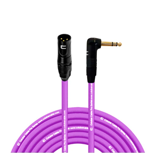 COLUBER CABLE Balanced XLR Cable Male to Right Angle 1/4