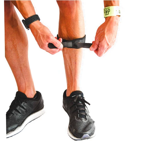 CROSSTRAP Shin Splint | Adjustable Neoprene Shin Splint & Leg Compression Support Strap | for Strains, Injuries, Pain