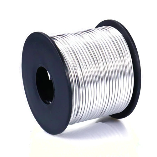 Cadikez Aluminum Craft Wire, 95 Feet 2.0mm/ 14 Gauge Soft Silver Metal Aluminum Wire Bendable Sculpting Aluminum Wire Roll Bulk for DIY Crafts Jewelry Making