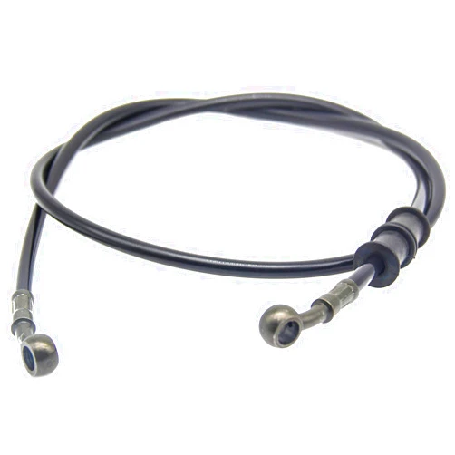 QDJUNE Motorcycle Brake Line, Stainless Brake Hose, Motorcycle Braided Steel Brake Clutch, Pack of 1, Flexible Brake Line for Bikes Motocross Street Bikes (120cm/47.2