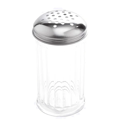 American Metalcraft (SAN312) 12 oz Plastic Cheese Shaker w/Lid