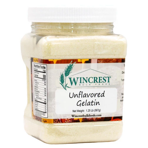 WinCrest Bulk Foods Unflavored Gelatin - 1.25 Lb (20 Oz) Tub