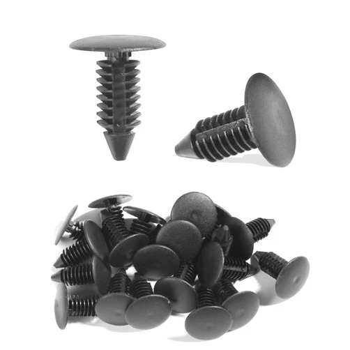 Zlirfy 50PCS Car Clips,Bumper Clips Replacement,Car Fender Retainer Clips,Car Accessories Nylon Bumper Fastener Rivet Clips Fender& Bumper Shield Retainer,Push Pin Auto Body Clips,Replace #6030441
