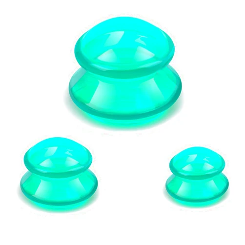 Excitsayno Silicone Cupping Therapy Sets, Cupping Kit for Massage Therapy,Anti Cellulite Cup, for Cellulite Reduction Joint Pain Muscle Pain