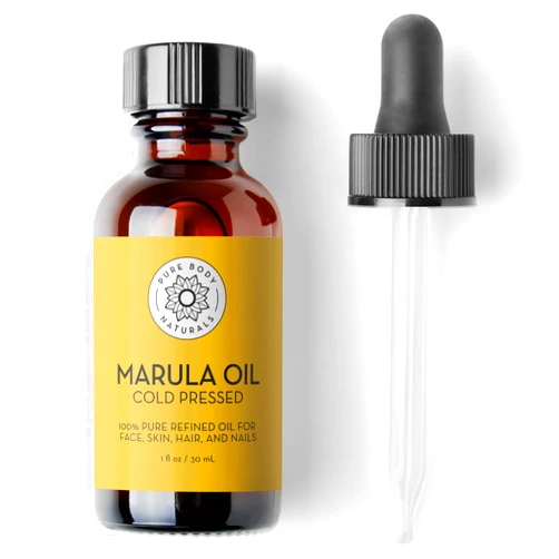 Pure Body Naturals Marula Facial Oil, 1 Fluid Ounce - Cold-pressed, Refined Luxury Beauty Oil for Face and Hair - Vegan, Gluten-free and 100% Natural