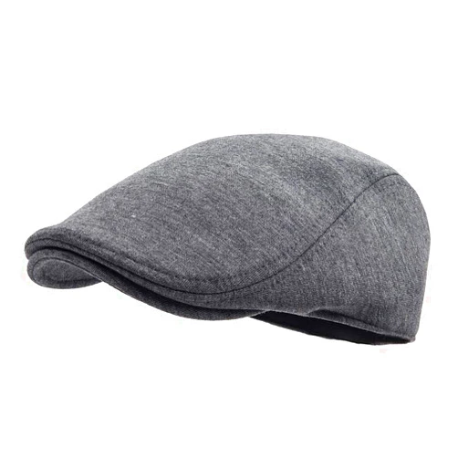 FEINION Men Cotton Newsboy Cap Soft Fit Cabbie Hat