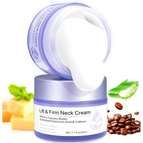 Soliasawra Neck Firming Cream, Tightening & Lifting Anti-Aging Moisturizer for Fine Line, Sagging / Loose Skin, Neck Line, Hydrating, Anti-Wrinkle Cream-1.7 FL OZ/50 ML