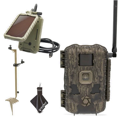 Stealth Cam Fusion Max 2.0 Cellular Trail Camera – 36MP, 1080P Video, AT&T/Verizon Compatible, App-Controlled, Motion Activated w/Night Vision – Includes Solar Panel, Tripod & Cleaning Cloth (1PK)