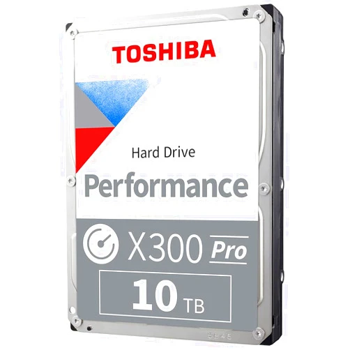 Toshiba X300 10TB Performance & Gaming 3.5-Inch Internal Hard Drive - CMR SATA 6 GB/s 7200 RPM 256 MB Cache - HDWR11AXZSTA