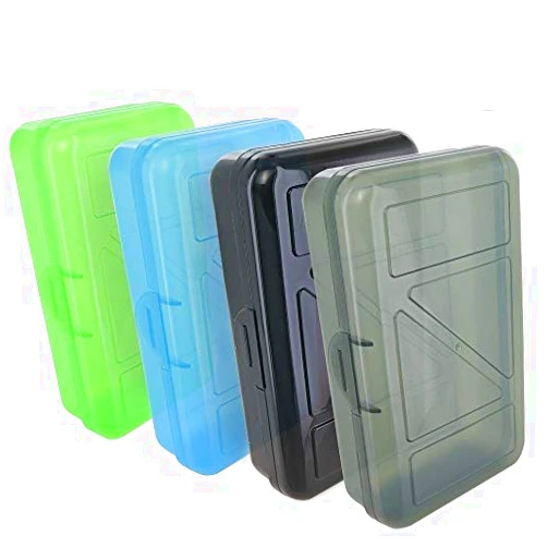 Emraw Multipurpose Assorted Colors Utility Storage Box Portable Organizer Case Perfect for Storing School, Office, Arts & Crafts Supplies Pack of 2