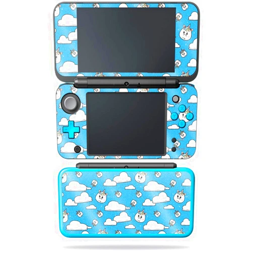 MIGHTY SKINS MightySkins Glossy Glitter Skin for Nintendo New 2DS XL - Unicorn Clouds | Protective, Durable High-Gloss Glitter Finish | Easy to Apply, Remove, and Change Styles | Made in The USA