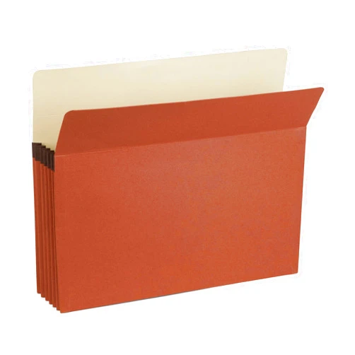 Blue Summit Supplies Blue Summit Expanding File Pockets, Letter Size, 5.25” Expansion, Redrope – 10 Folders