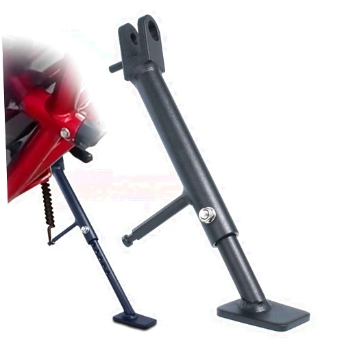 Xitomer 0-3 inch Motorcycle Adjustable Kickstand Fit for Ninja 500 NINJA e-1 ABS/Z e-1 ABS/Ninja 500 Z500 2024/ Ninja 400 Ex400 2018-2024, Motorcycle Adjustable Side Stand Adjustable Kickstand