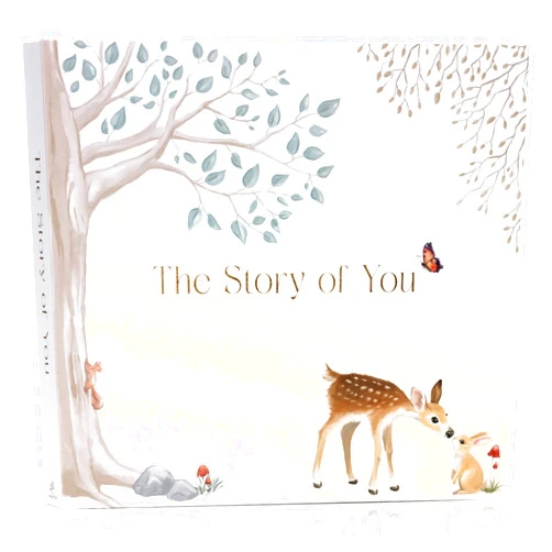 Two little dinos Baby Memory Book for Boy or Girl - First 5 Year Keepsake Album from Pregnancy to Age Five - Baby Book to Record Baby's Milestones and Photos - 1st Gender Neutral Photo Books for Newborn Babies