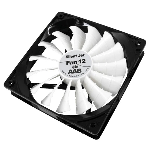 AABCOOLING Silent Jet Fan 12 - Silent and Efficient 120mm Fan with 4 Anti-Vibration Pads, 120mm Case Fan, CPU Fan, 12V, PC Fan, Cooling Fan