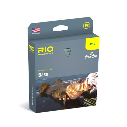 RIO Products Avid Series Bass Fly Line, Warm Fishing Conditions, Front Taper with Welded Loops, Easy Casting, Slick Coating