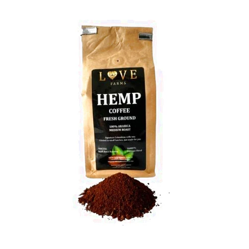 Hemp love farms Love Farms Hemp Fresh Ground Coffee Blend Medium Roast Expresso Blend 12oz