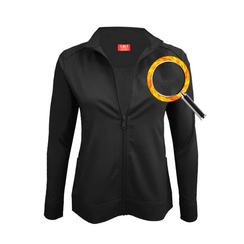 M&M SCRUBS Women's Ultra Soft Front Zip Warm-Up Scrub Jacket