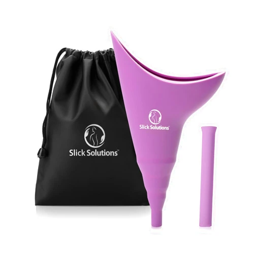 Slick Solutions Slick Female Urination Device - Purple, Portable, Easy-to-Use Urinal Funnel for Women on the Go