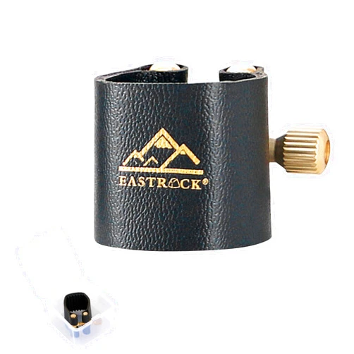 EASTROCK Alto Saxophone Ligature, Leather Ligature Fastener for Saxophone Mouthpiece, Musical Instruments Accessory for Beginner and Student