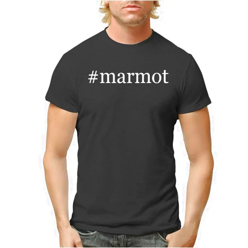 Tracy Gifts #Marmot - Hashtag Men's Adult Short Sleeve T-Shirt