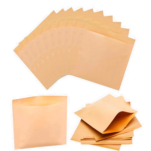 GWZiehory 100 Pack Bakery Bags, Grease Proof, Food Grade Brown Wax Paper Bags for Bakery Cookies, Treats, Snacks, Sandwiches (6.3