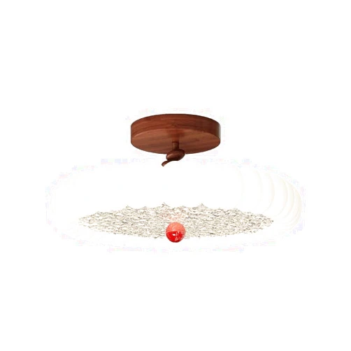 YJWYG BKLFGP Vintage Hallway Ceiling Lamps Creative Walnut Roto-molding Lampshade Body Design Ceiling Lamps LED Lighting Fixture for Study Bedroom Living Room Corridor Exhibition Hall
