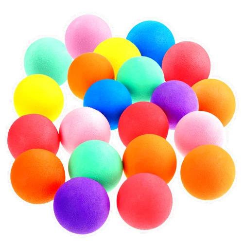 Cindeer 100 Pcs Mini Foam Balls Bulk for Kids Soft Lightweight Sponge Balls 1.57 Inches Assorted Play Orb for Birthday School Classroom Prizes Favor, 7 Colors