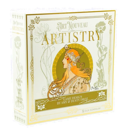ART NOUVEAU ARTISTRY Atistry Board Game | Family Strategy Game | Ages 8+ | for 1-4 Players | Average Playtime 30-40 mins | Perfect for Family Game Night