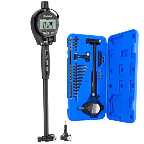 ALLmeter Cylinder Bore Gauge 1.4-6inch Dial Gage Set 2pcs Wheel Guides 0.0005
