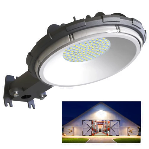 deerdance LED Barn Light, Dusk to Dawn Outdoor Lighting with 80W 10000LM 5000K Daylight, IP65 Waterproof Area Street Light for Farmhouse Barns Garage Yard Warehouse Outdoor Security Lighting, (1Pack)