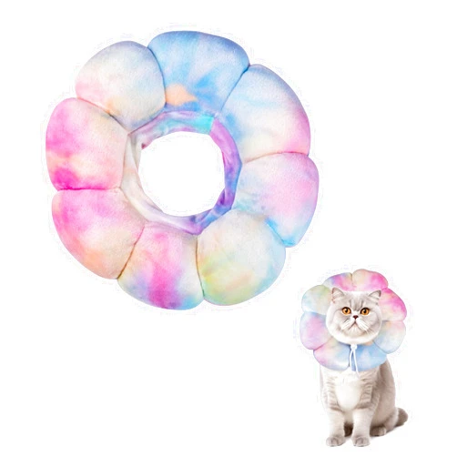 SyChien Cat Cone Collar Soft, Adjustable Cat Recovery Collar, Soft Cone for Cats Protective Cat Neck Cone After Surgery
