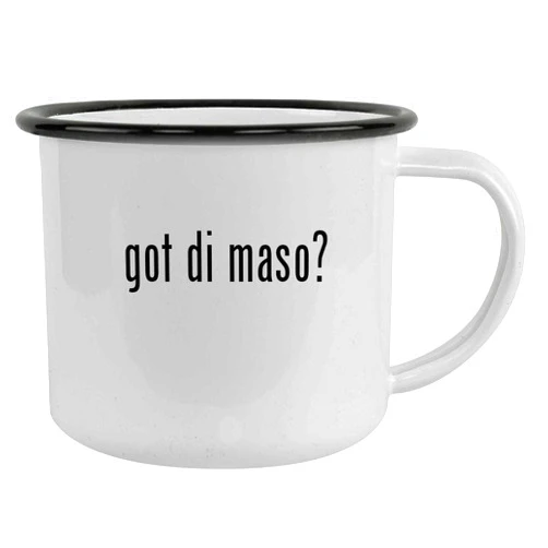 Molandra Products got di maso? - 12oz Camping Mug Stainless Steel, Black